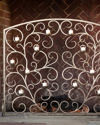 Add sophistication your home with Balsam Hill's Tea Light Fireplace Screen