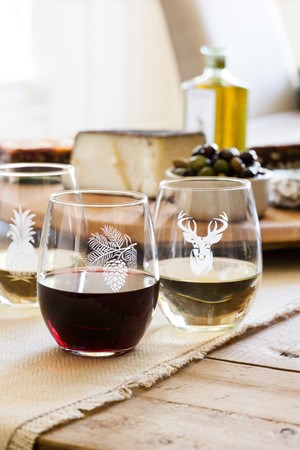 balsam hill stemless wine glass