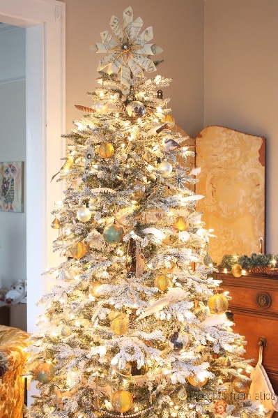 Decorated Balsam Hill Frosted Fraser Fir