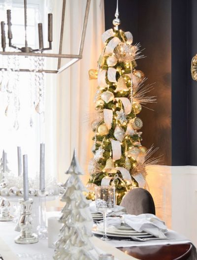 The Sonoma Slim Pencil Tree displays well even without ornamentation (Photo courtesy of Citrine Living)