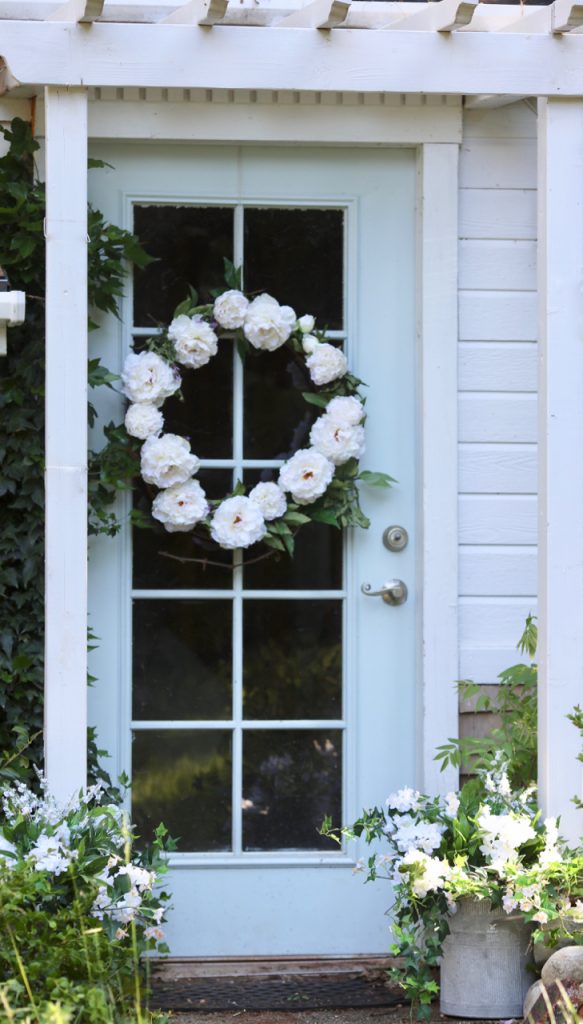 Peony Spring Wreath by Courtney of French Country Cottage