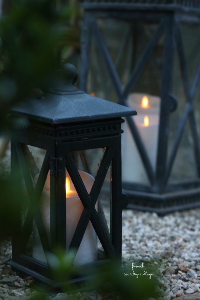 lanterns with flameless candles