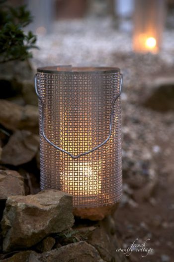 Lantern with LED candle