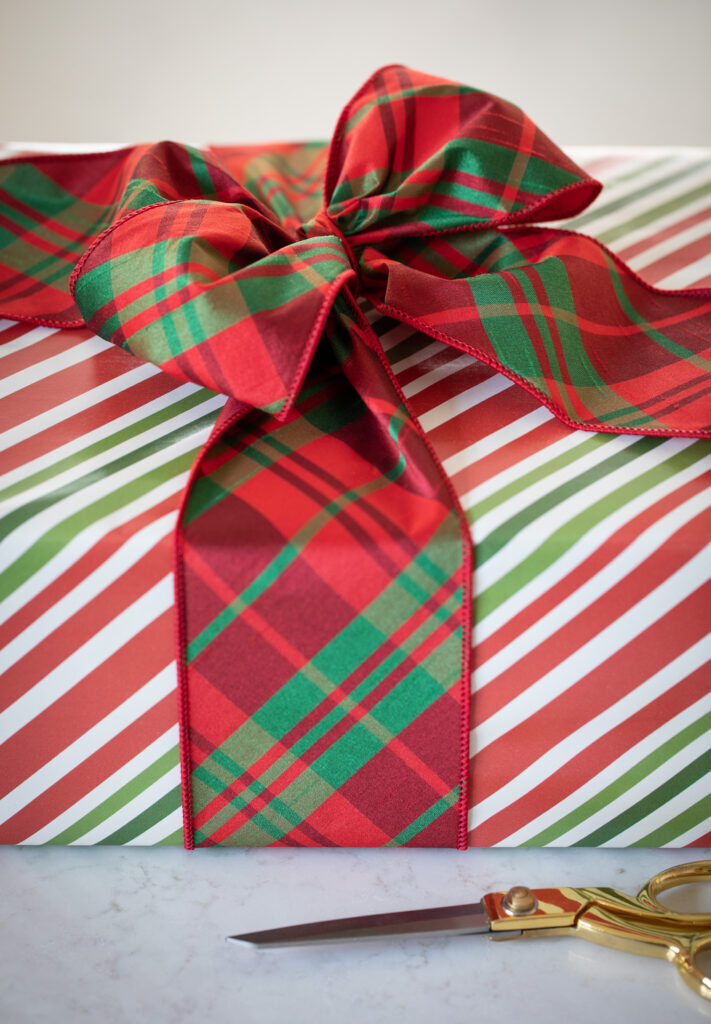 gift wrapped with a bow