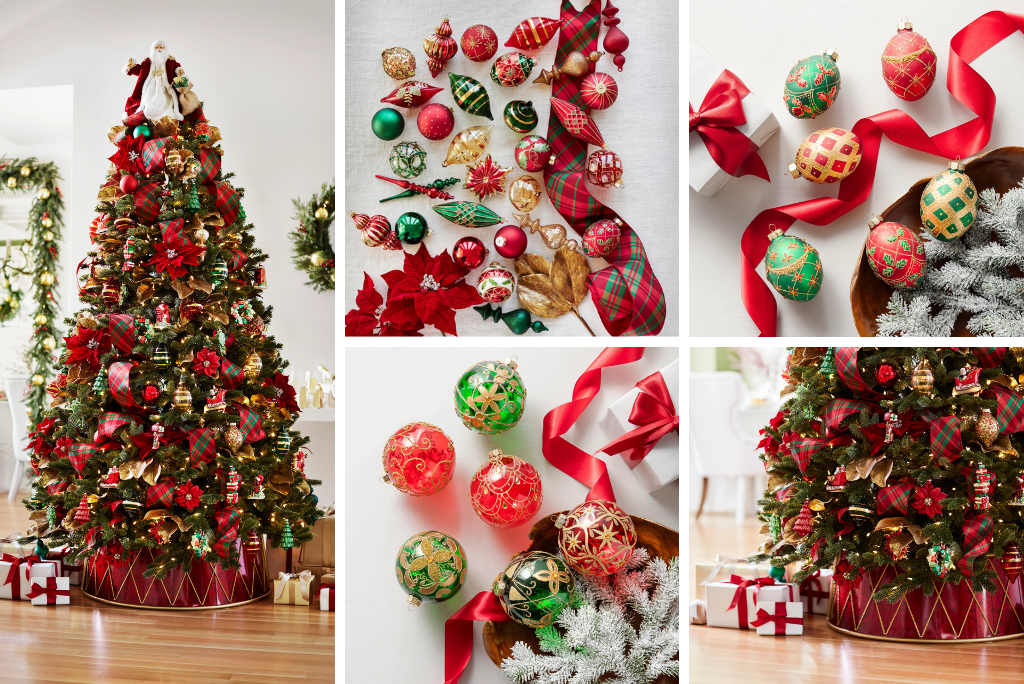 Red and Green Christmas Decorating Theme