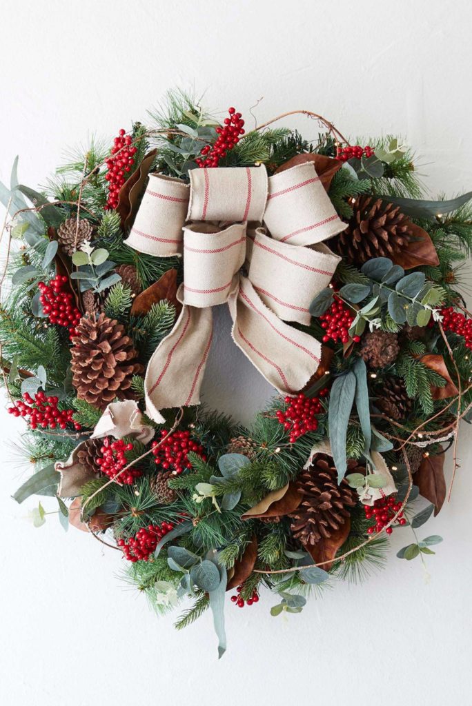 Balsam Hill farmhouse Christmas wreath