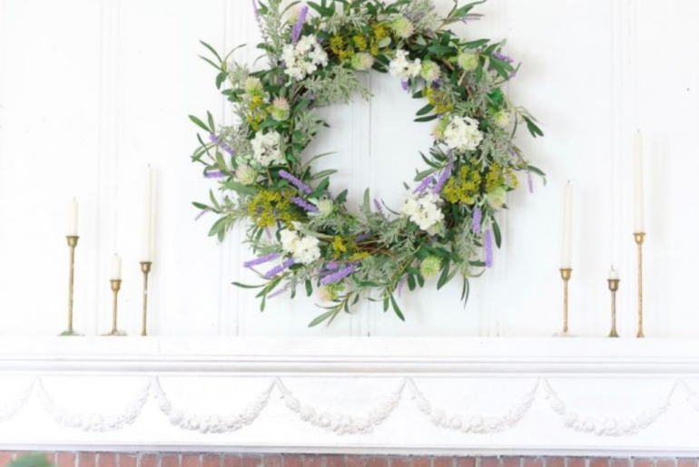 Spring Decorating Ideas for a Mantel